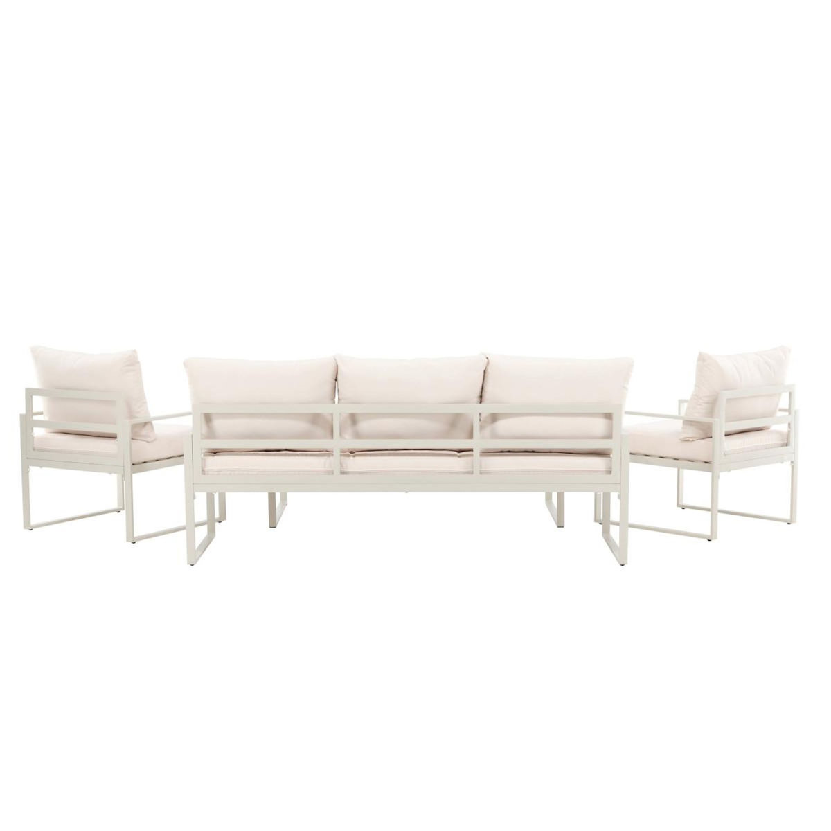 Paris Prix Salon de Jardin 5 Places  Catania  179cm Beige