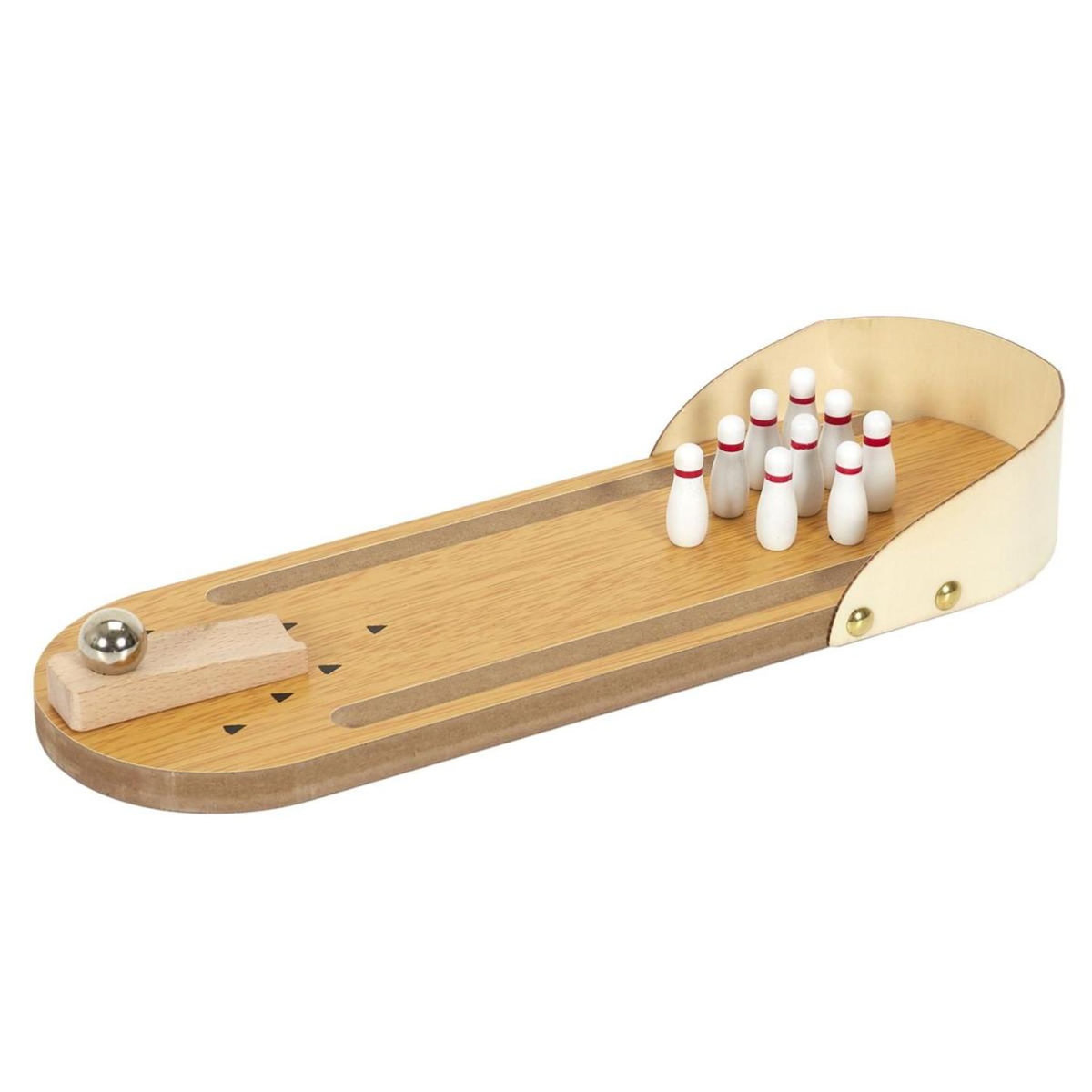Paris Prix Jeu de Bureau  Bowling  31cm Marron