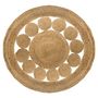 Voir la diapositive 2 : ATMOSPHERA Tapis déco rond en jute végétal ajouré SOLEIL diamètre 120 cm