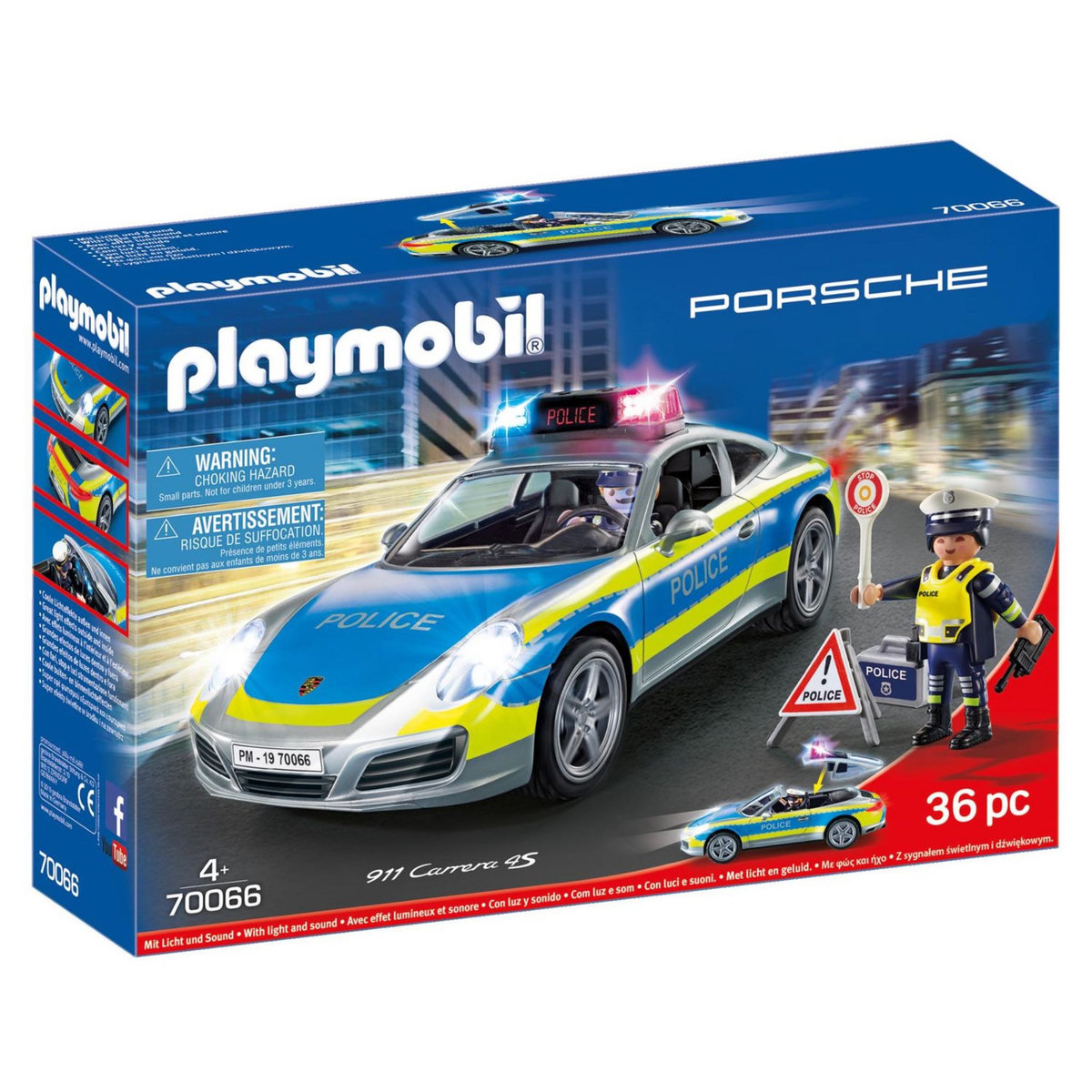 PLAYMOBIL 70066 - Porsche - 911 Carrera 4S police