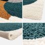 Voir la diapositive 3 : SWEEEK Tapis intérieur shaggy, motifs géométriques, multicolore