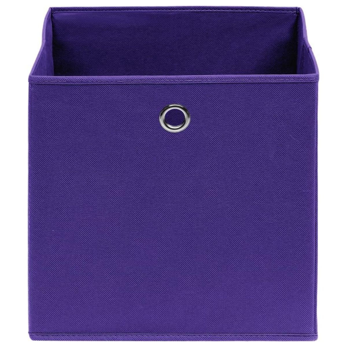 VIDAXL Boîtes de rangement 10 pcs Tissu intisse 28x28x28 cm Violet