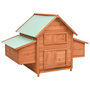 Voir la diapositive 1 : VIDAXL Poulailler 152x96x110 cm Bois de sapin massif