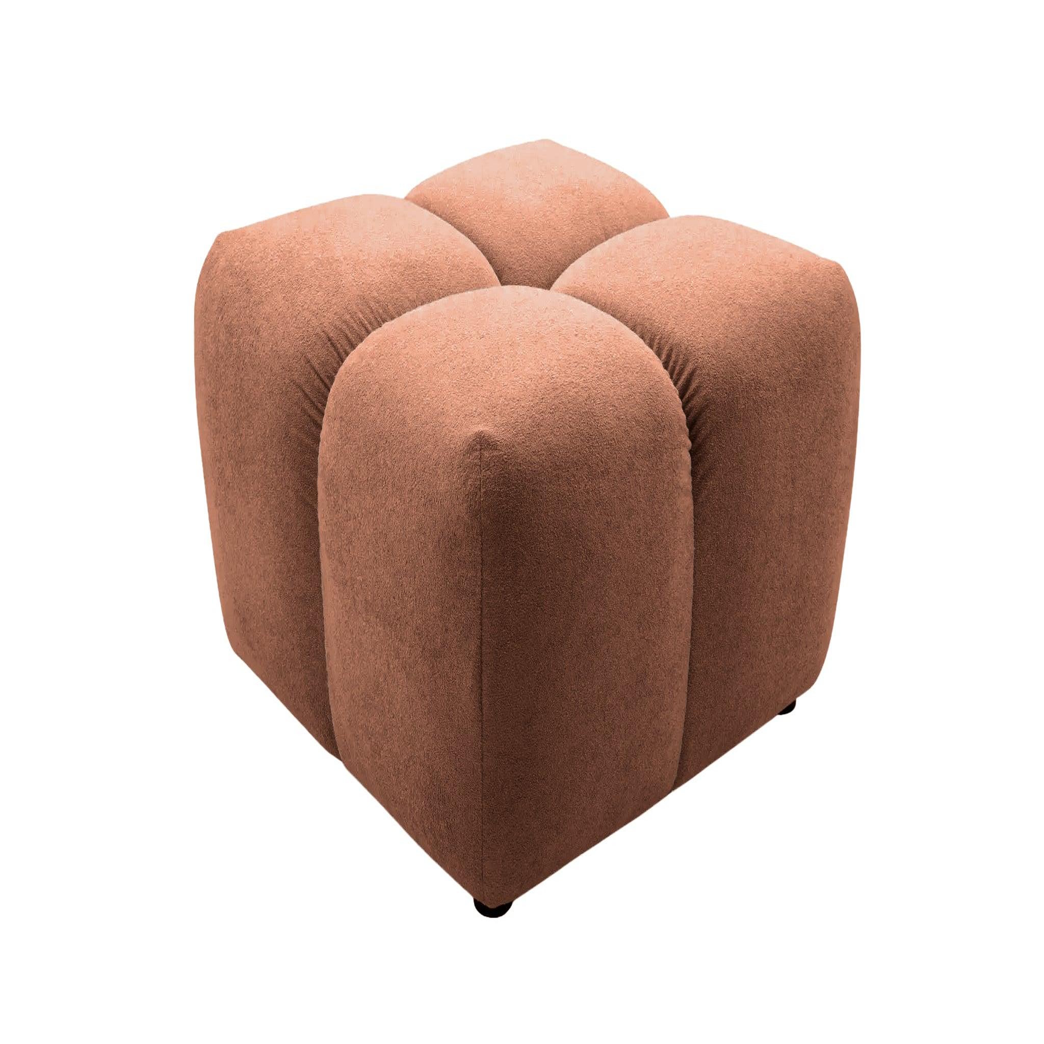 Voir la diapositive 1 : CASANOVA PARIS Maria - pouf en tissu lisse