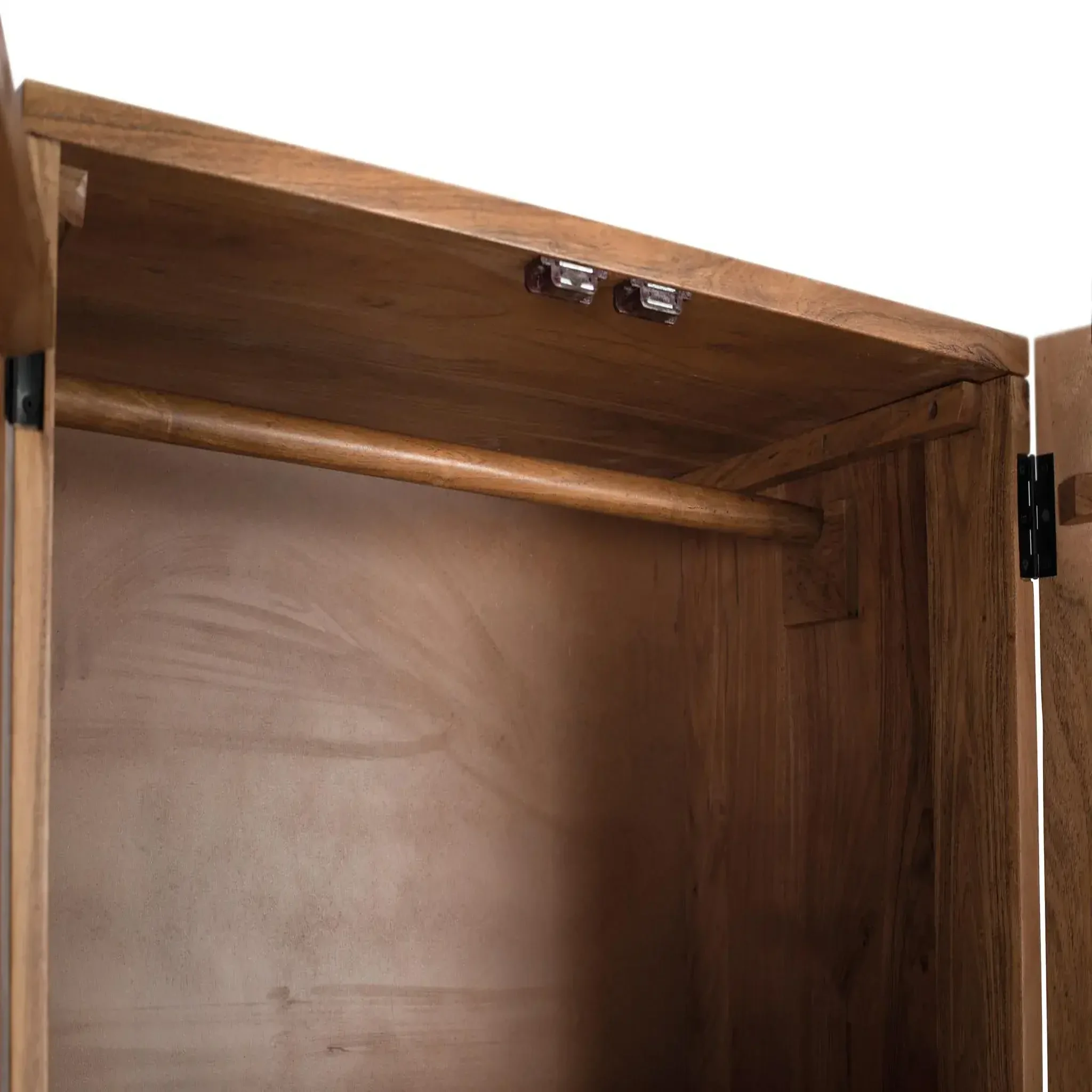 Voir la diapositive 4 : GINER Y COLOMER SL Armoire en bois d'acacia 90cm style ethnique moderne