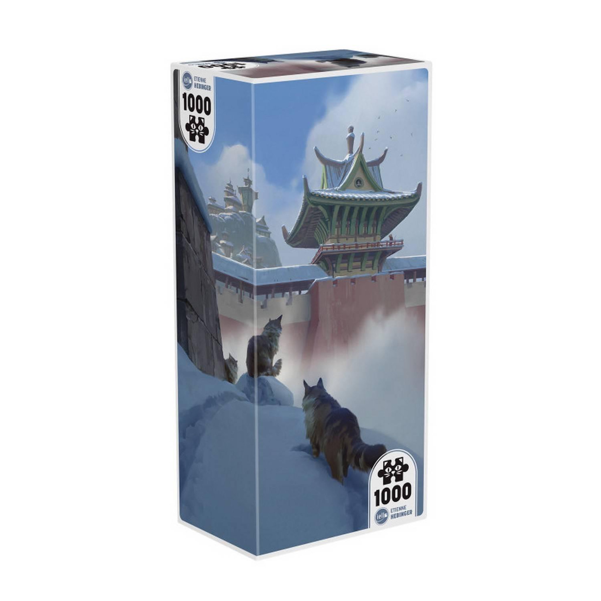 Voir la diapositive 2 : Iello Puzzle 1000 pièces : chats dans la neige