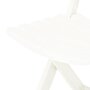 VIDAXL Chaises de jardin pliables 2 pcs Plastique Blanc