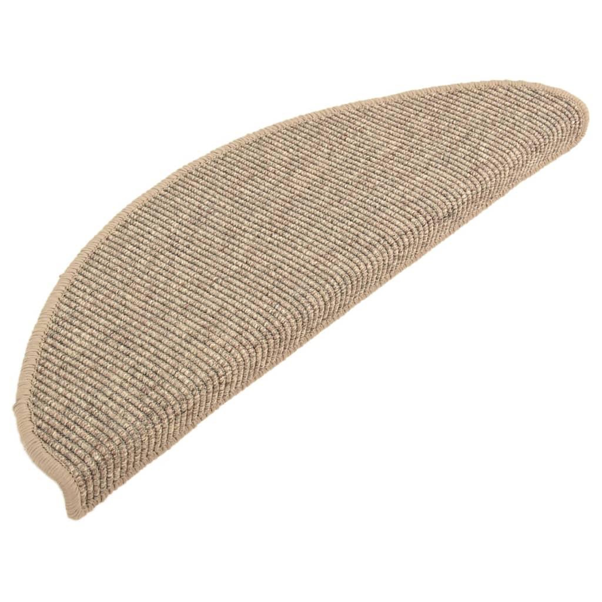 Voir la diapositive 3 : VIDAXL Tapis d'escalier auto-adhesifs 15 pcs Beige fonce 65x21x4 cm