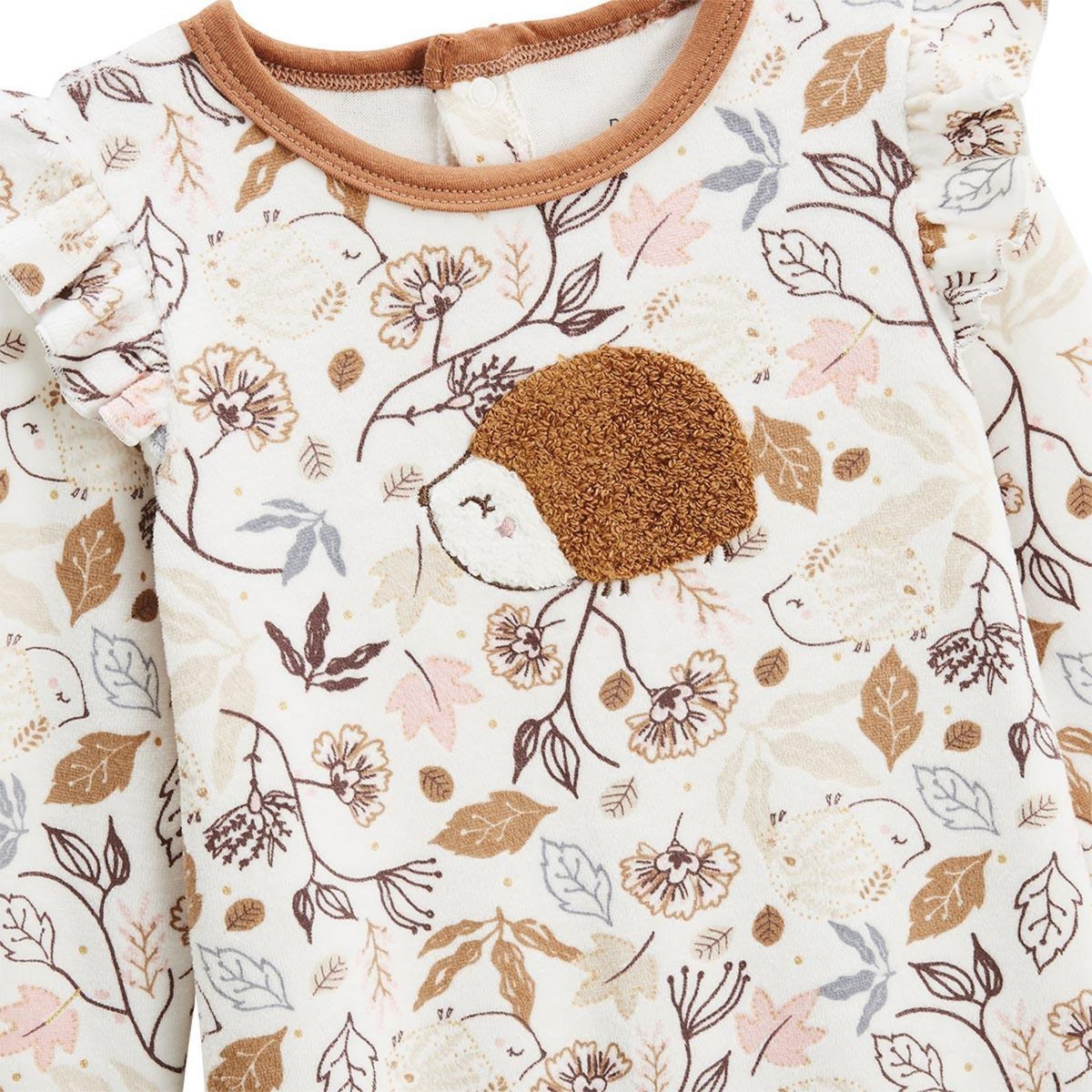 Petit Béguin Pyjama bébé en velours Chincha