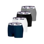 FILA Lot de 4 Boxers coton homme. Coloris disponibles : Gris