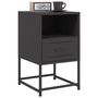 Voir la diapositive 3 : VIDAXL Tables de chevet 2 pcs noir 36x39x60,5 cm acier
