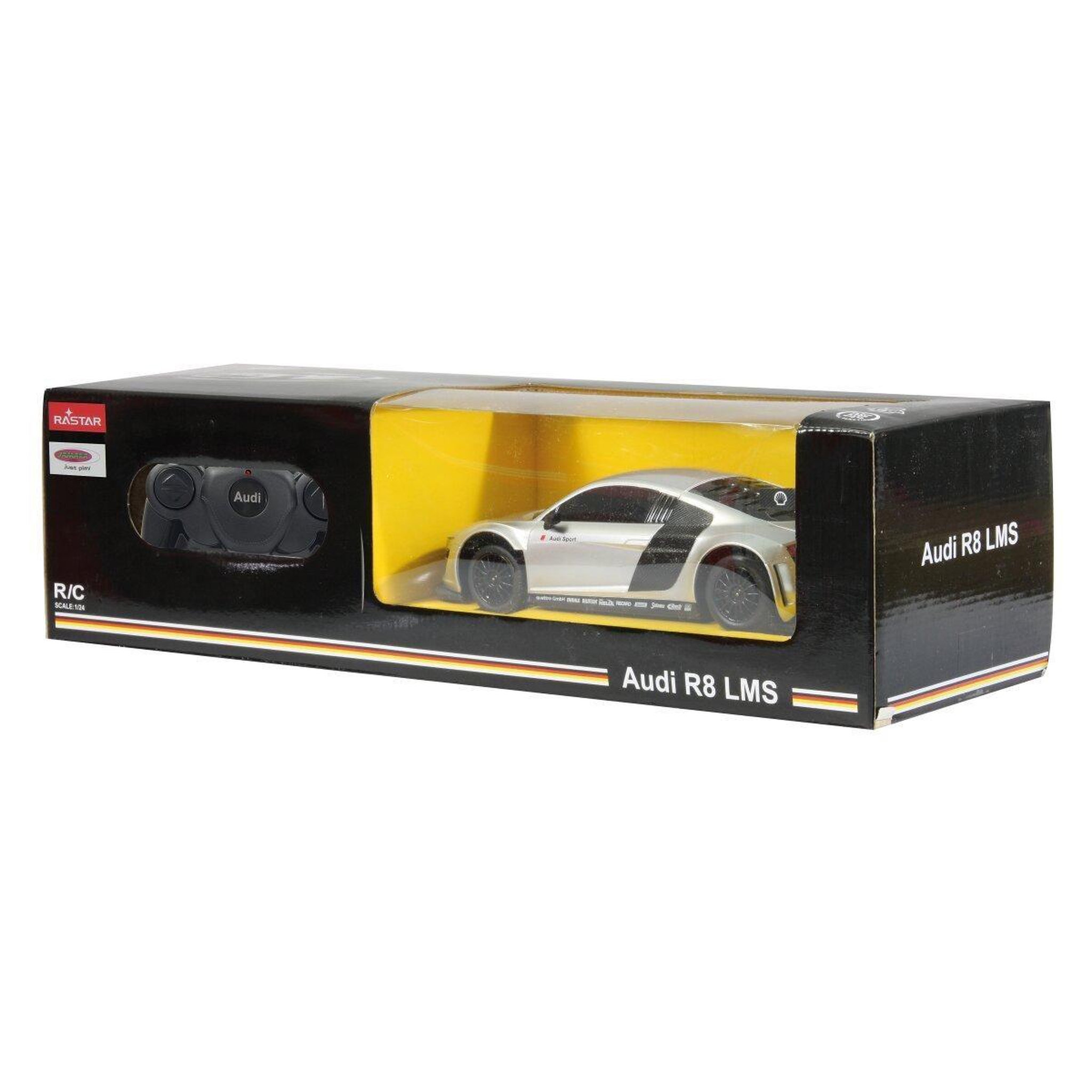 Voir la diapositive 3 : Jamara Voiture télécommandée audi r8 lms 1:24 argent 2,4ghz
