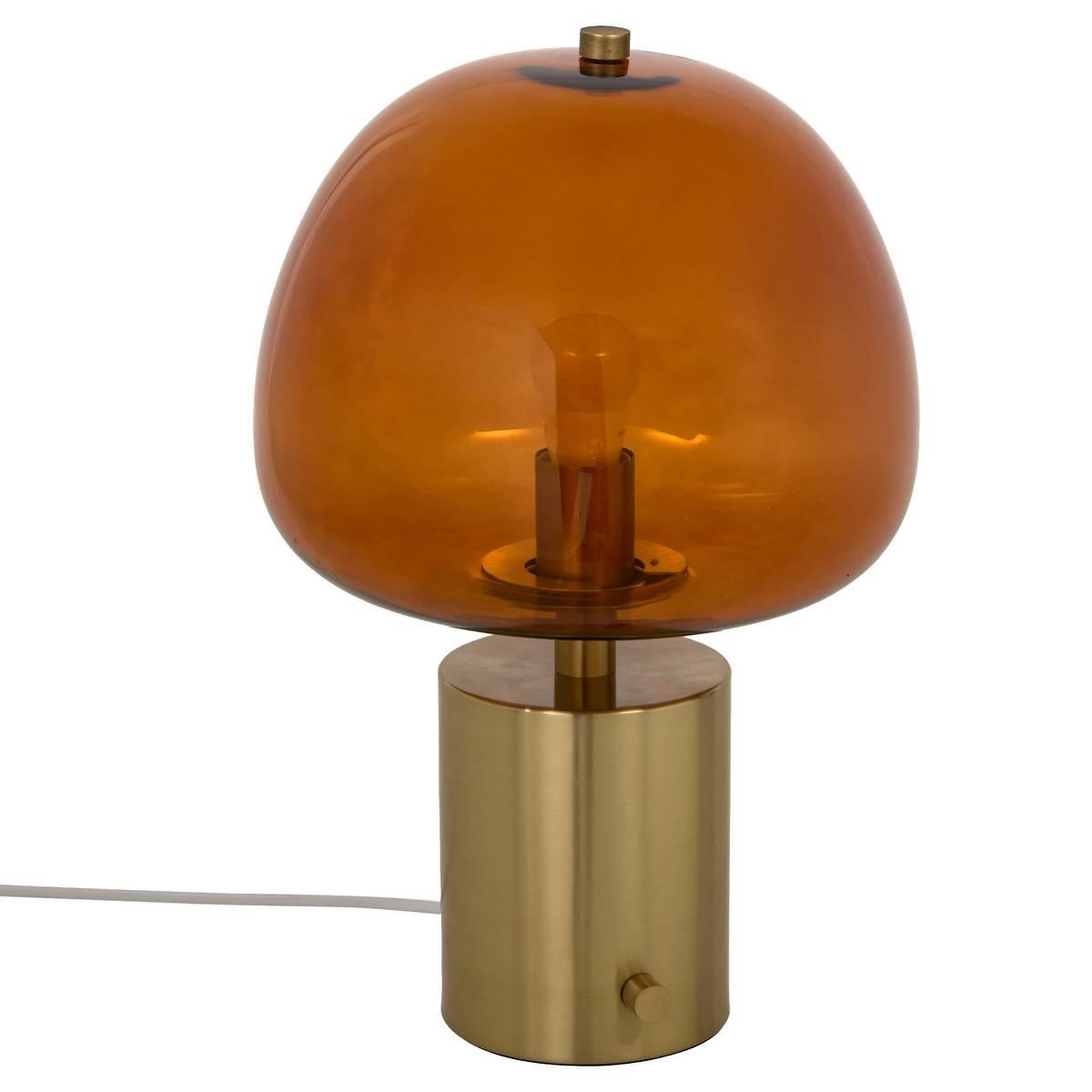 ATMOSPHERA Lampe à Poser en Verre  Elie  41cm Ambre
