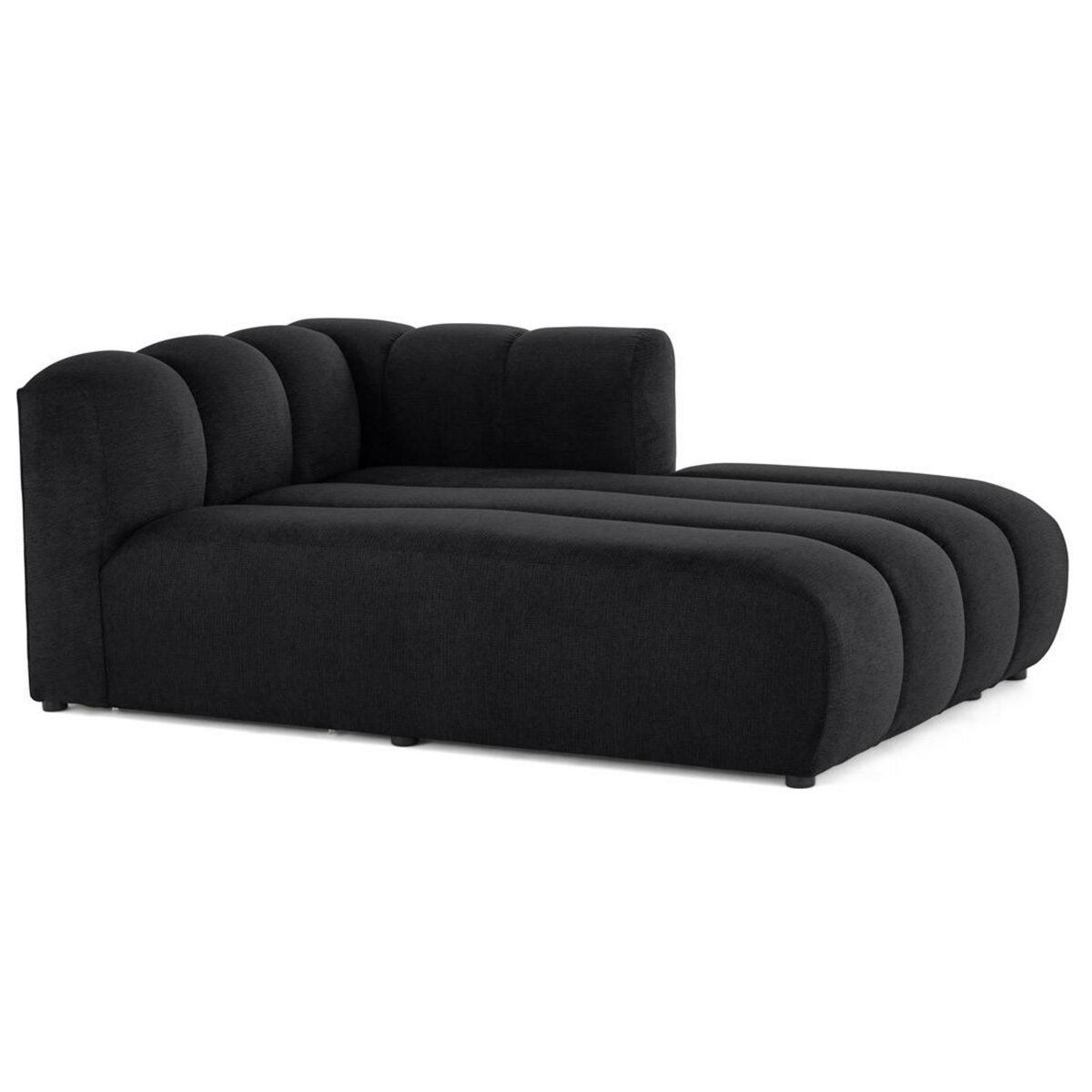 LISA DESIGN Debbie - module d'assise méridienne droit en tissu texturé