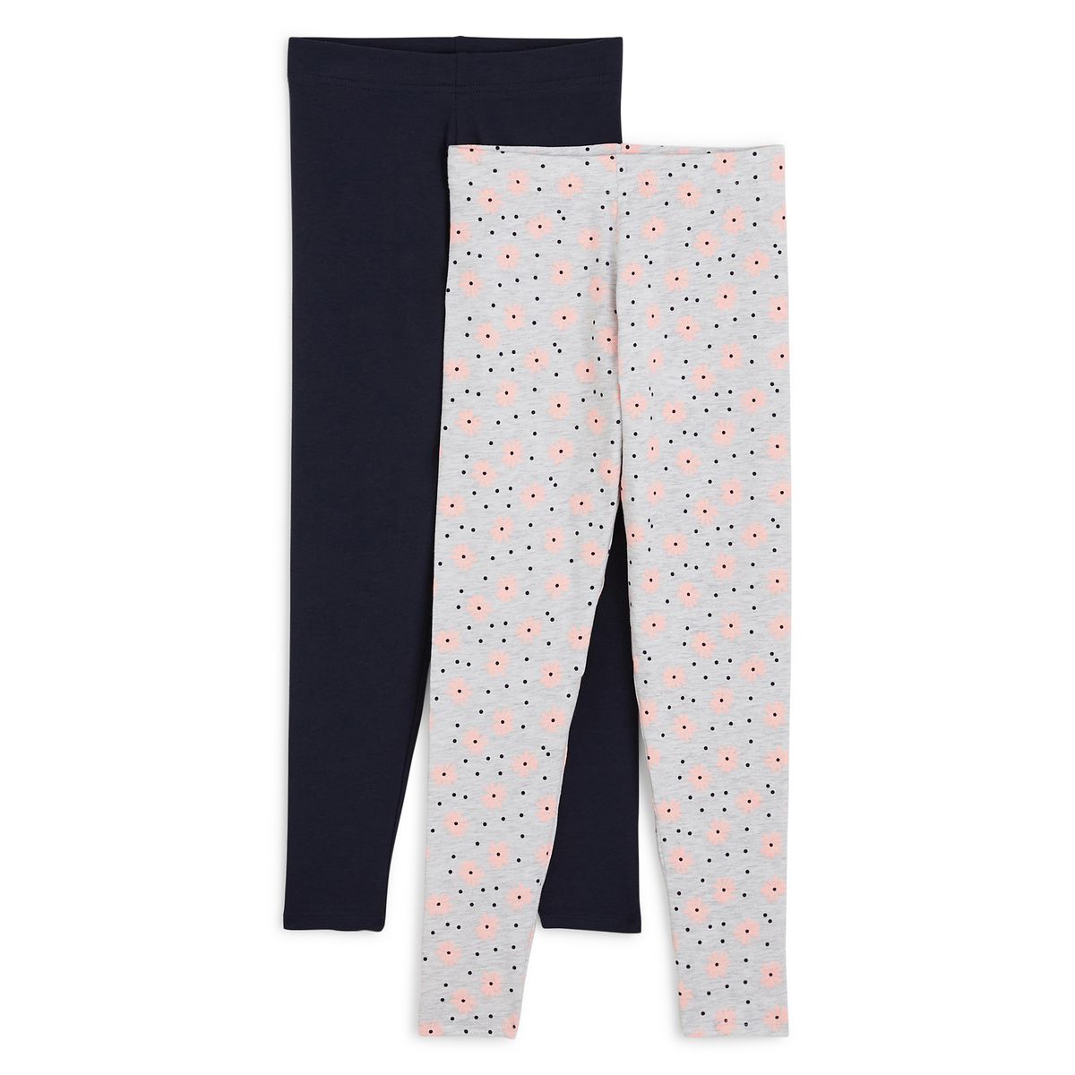 INEXTENSO Lot de 2 leggings fille