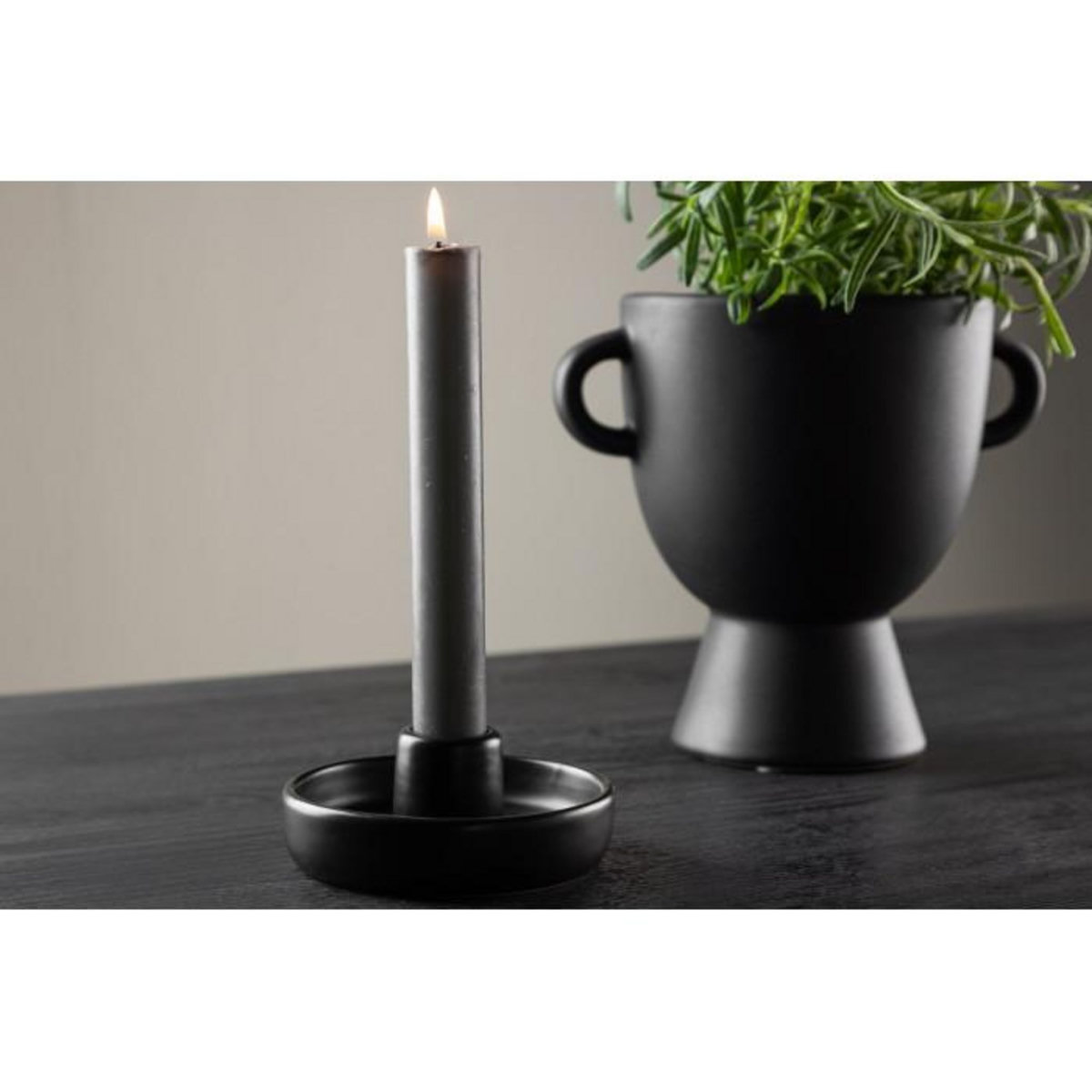 Paris Prix Bougeoir en Céramique  Otis  11cm Noir