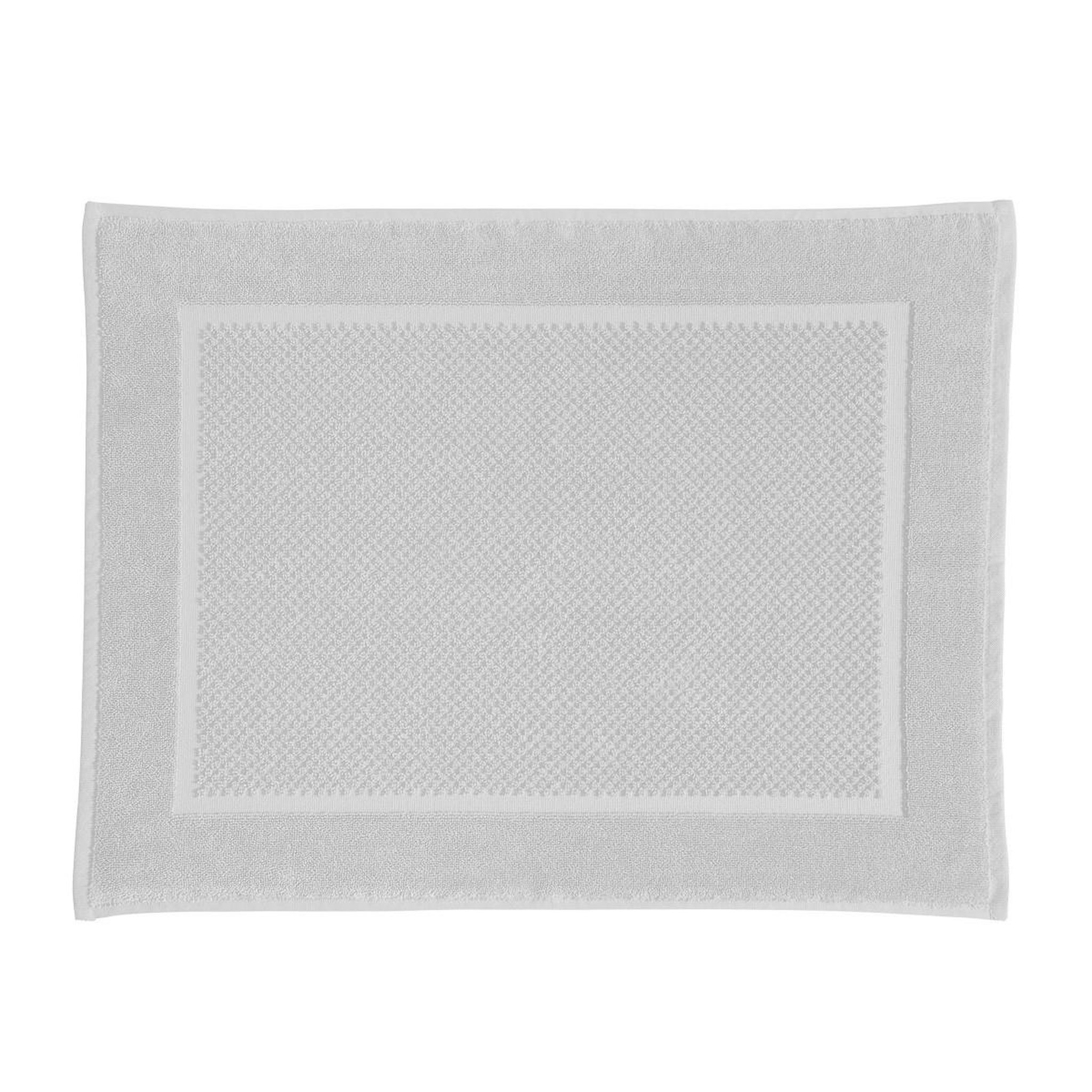Voir la diapositive 1 : GUY LEVASSEUR Tapis de bain uni en coton éponge oeko-tex 50x70cm