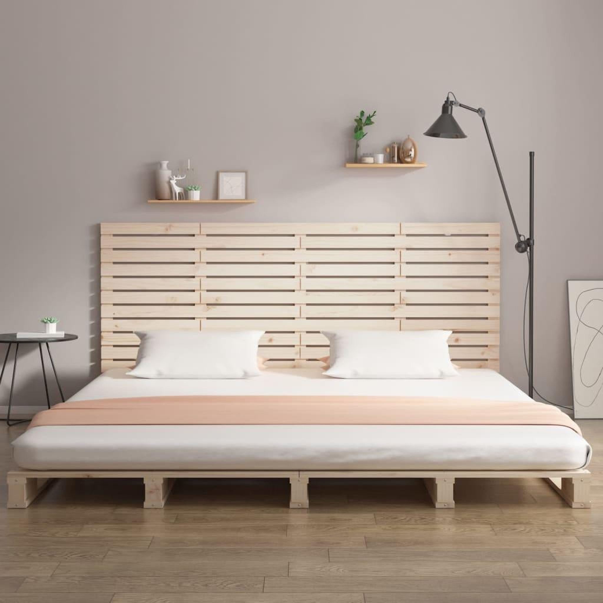 Voir la diapositive 3 : VIDAXL Tete de lit murale 166x3x91,5 cm Bois massif de pin