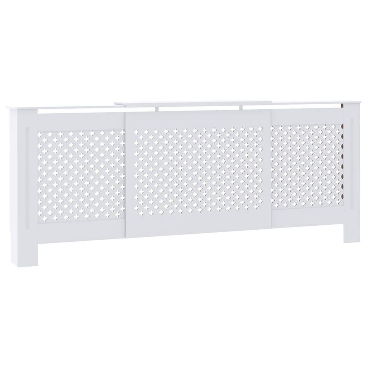 VIDAXL Cache-radiateur MDF Blanc 205 cm