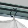 VIDAXL Tonnelle avec rideau 300x300 cm Creme Aluminium