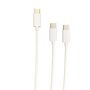 Voir la diapositive 3 : STEELPLAY Câble Dual Play & Charge Blanc PS5