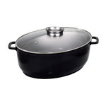 BAUMALU Cocotte ovale en fonte d'aluminium 43cm noir - 382931