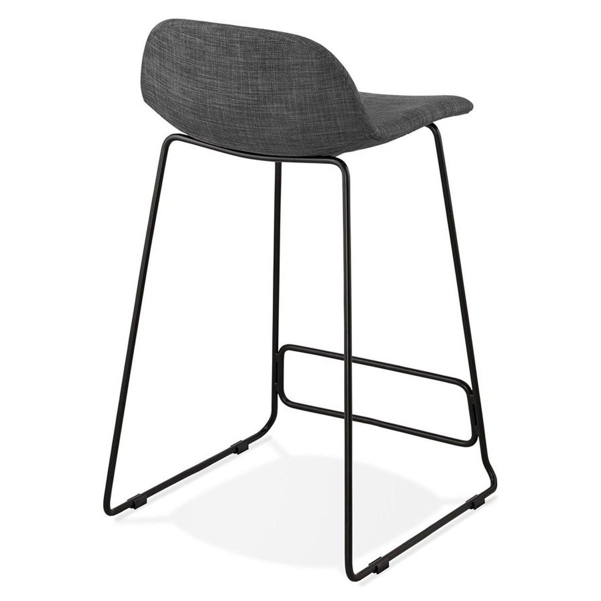 Voir la diapositive 4 : Paris Prix Tabouret de bar design  sochi  85cm gris foncé & noir