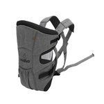 Asalvo Porte-bébé gris mélangé confortable et sécurisé
