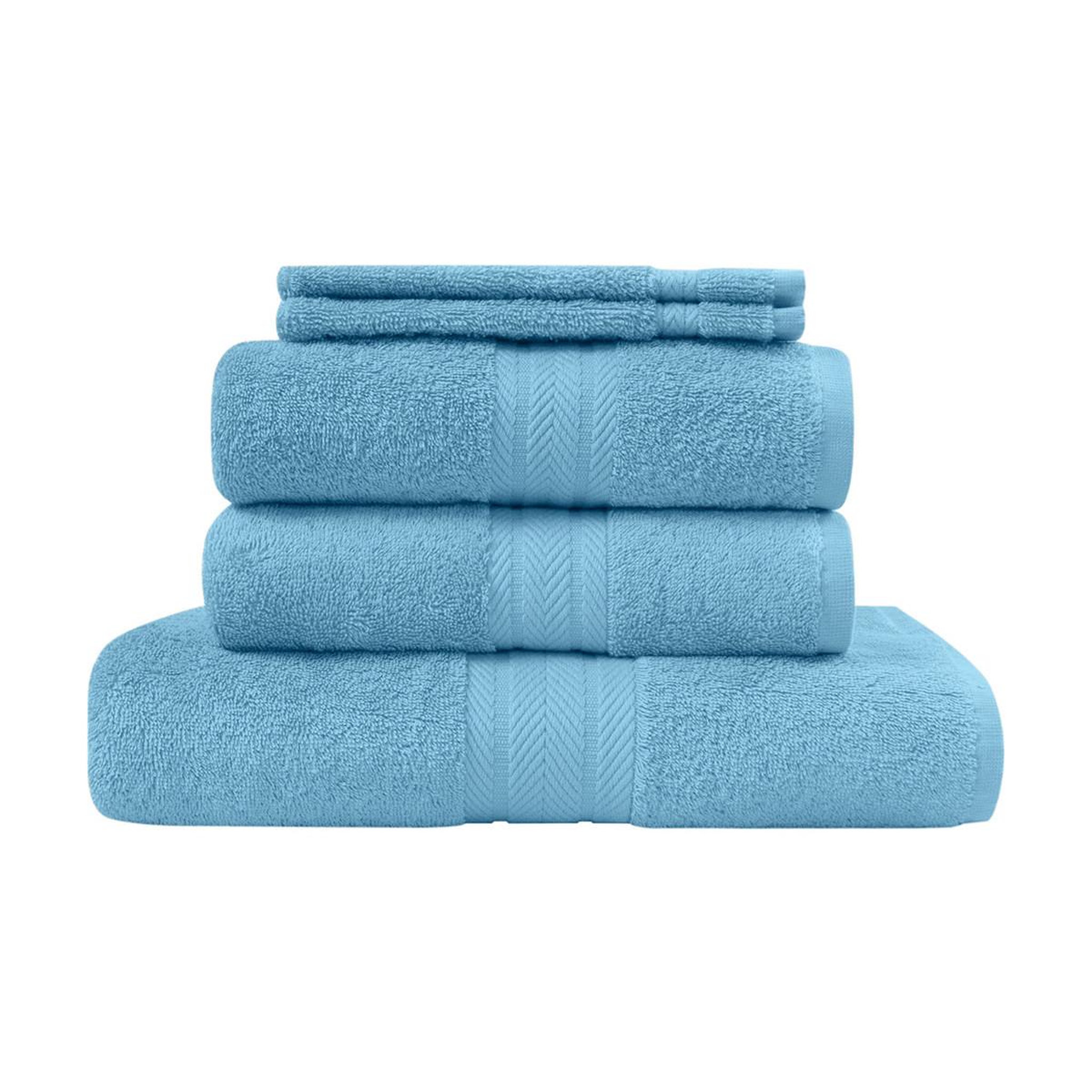Voir la diapositive 1 : Sensei Maison Ensemble de bain 5 pièces (1 drap de bain + 2 serviettes de toilette + 2 gants) LUXURY