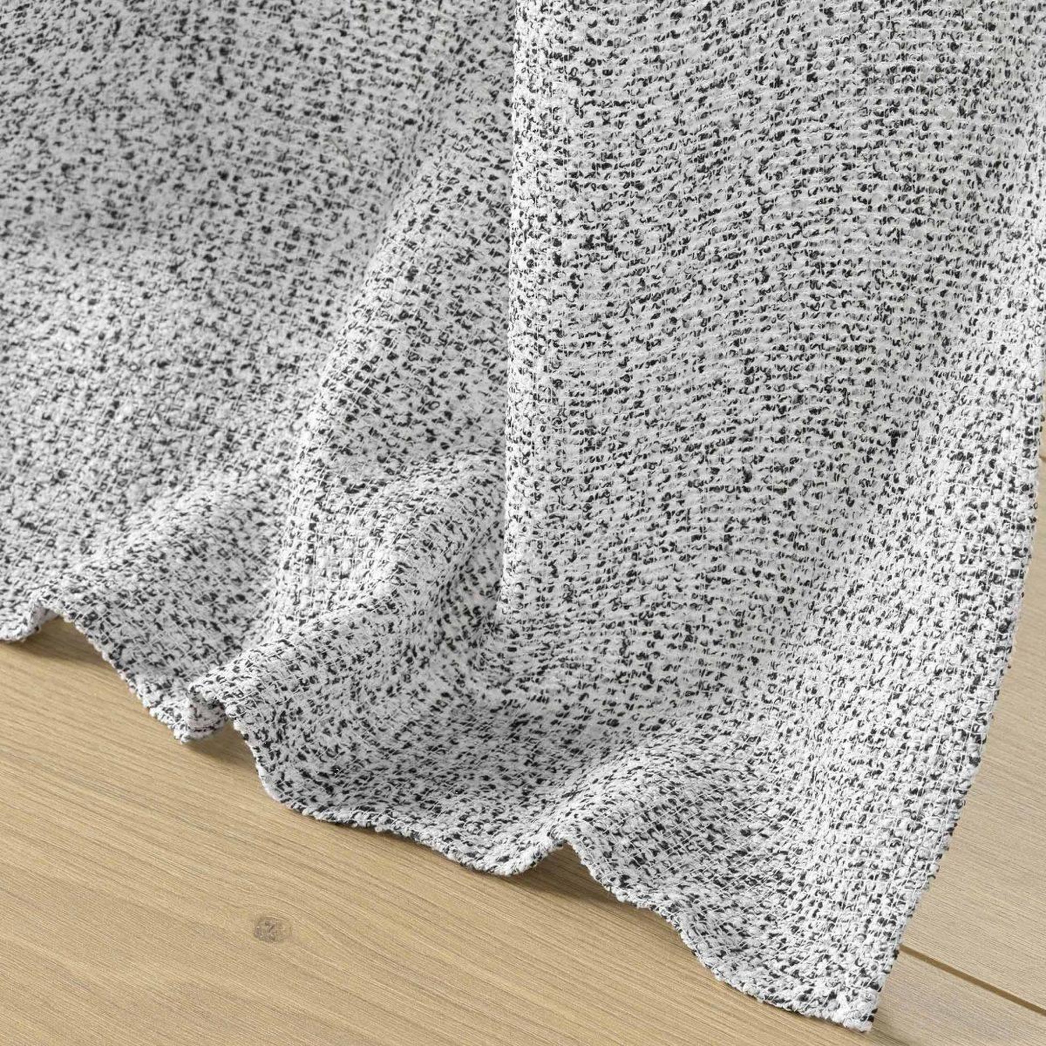 Voir la diapositive 4 : Douceur d'Intérieur Rideau voilage à œillets  loulaine  140x280cm gris