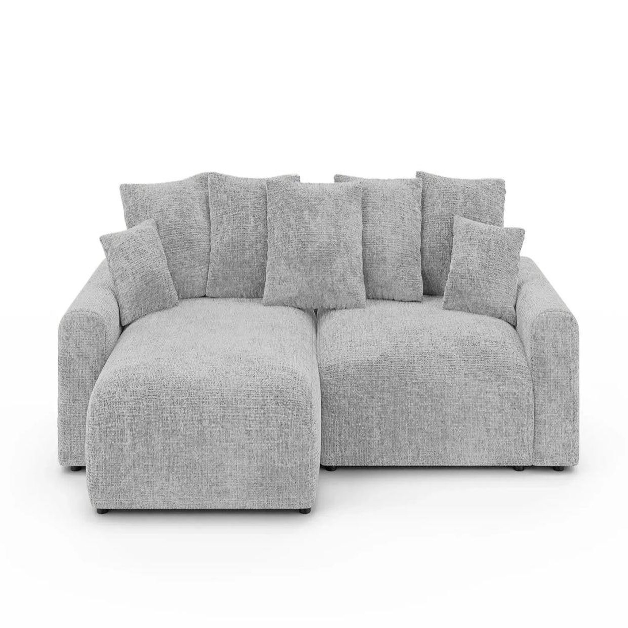 Voir la diapositive 1 : CASANOVA PARIS Oli - canapé d'angle convertible tissu chenille 4 places