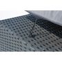 Voir la diapositive 4 : CONCEPT USINE Table et chaises 8 places encastrables en résine noir-gris MONACO