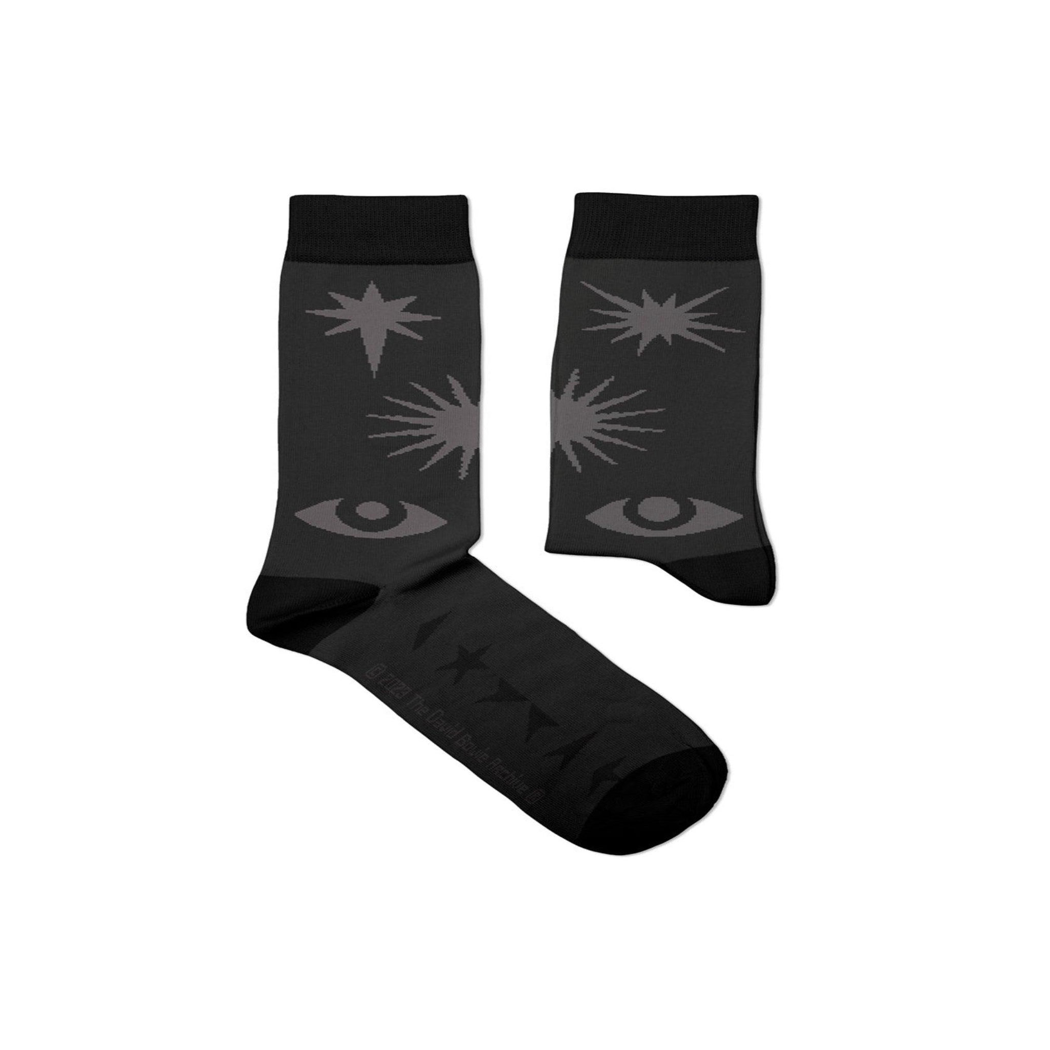 SOCK AFFAIRS Chaussettes david bowie, blackstar ☆. Coloris disponibles : Noir