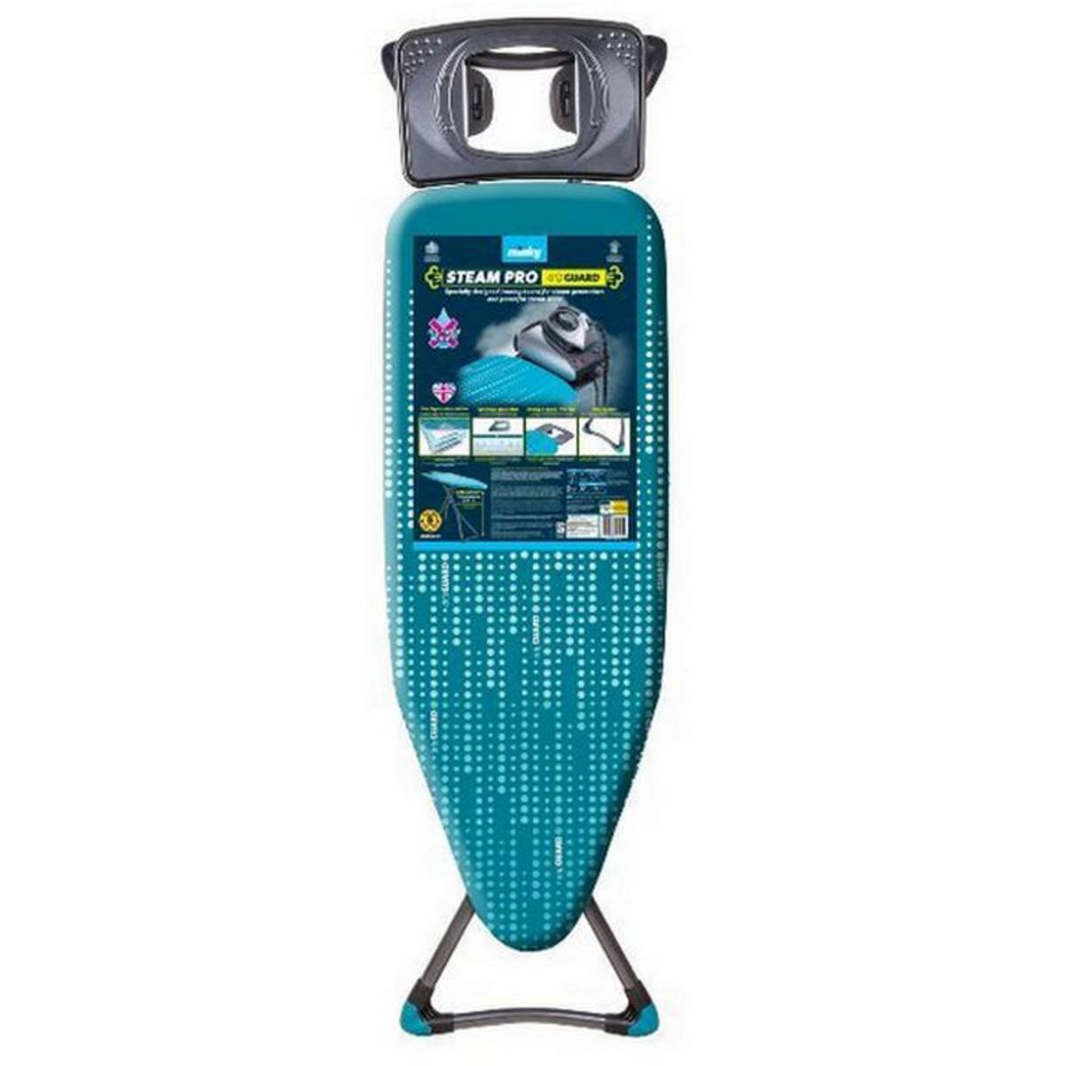 Minky Table à repasser 122x43cm bleu - hh40709105m