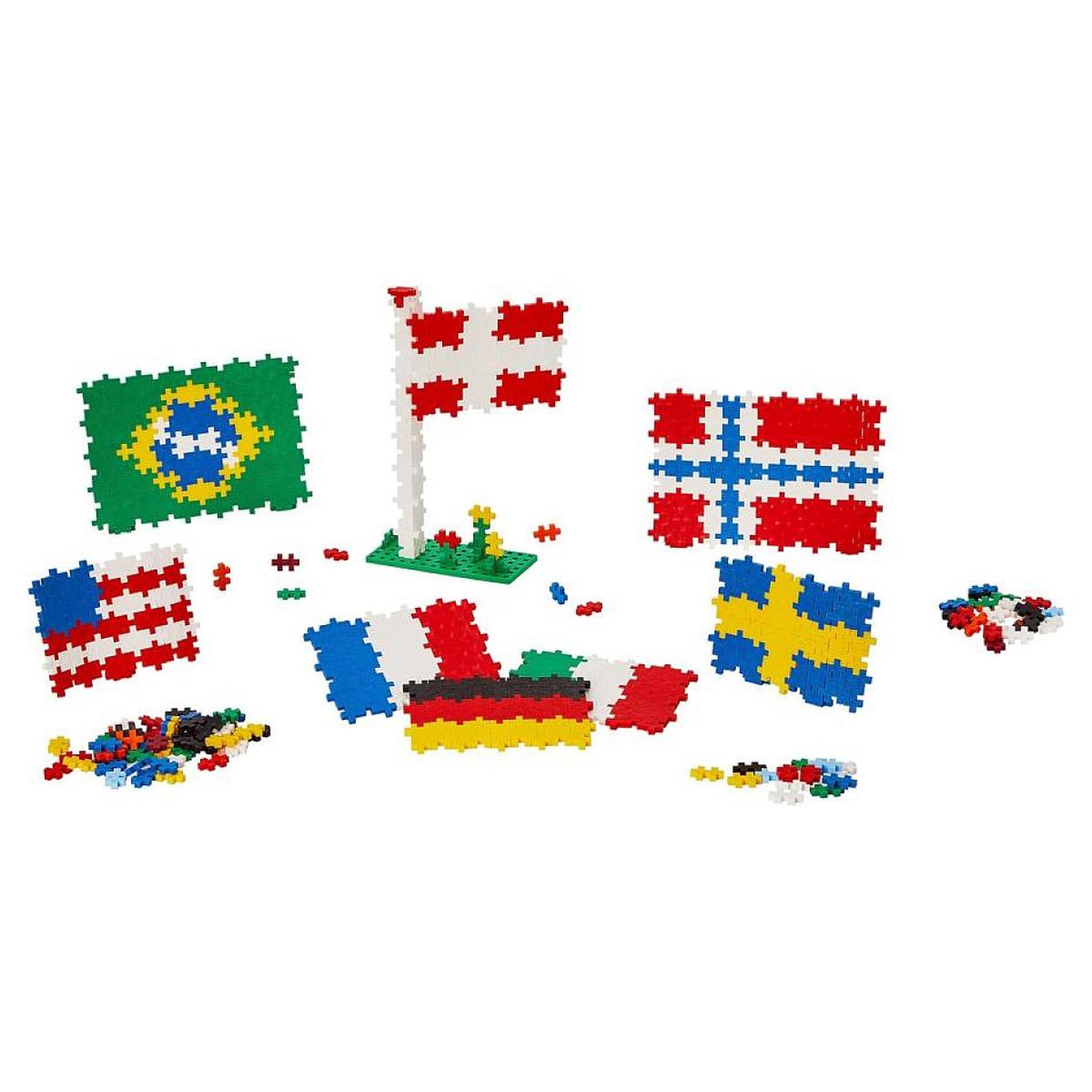 Voir la diapositive 3 : PlusPlus ++ - Kit decouverte Drapeaux du monde - 700 pcs