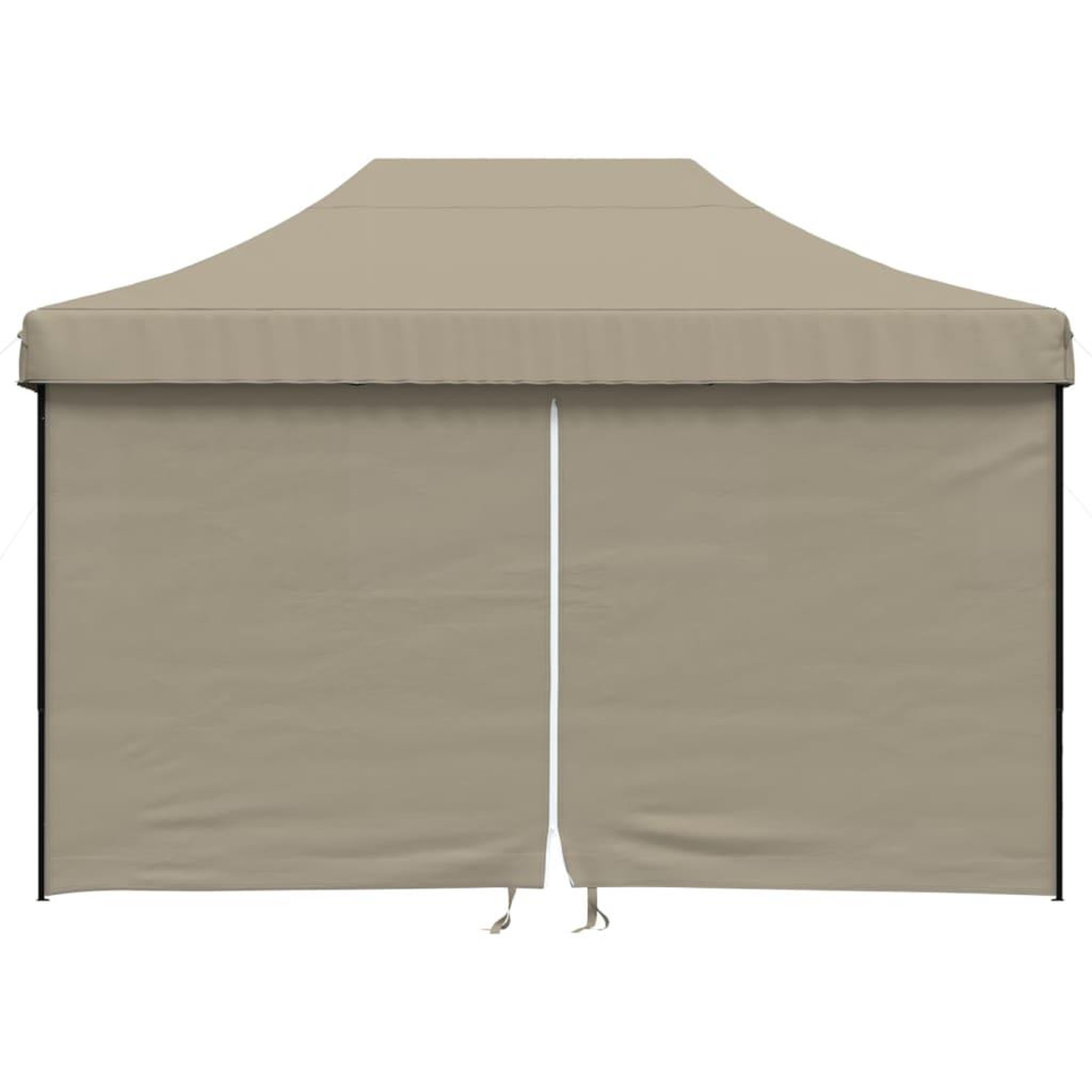 Voir la diapositive 3 : VIDAXL Tente de reception pliable escamotable 4 parois laterales taupe