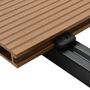 Voir la diapositive 5 : VIDAXL Panneaux de terrasse creux et accessoires WPC 35 m^2 4 m Teck