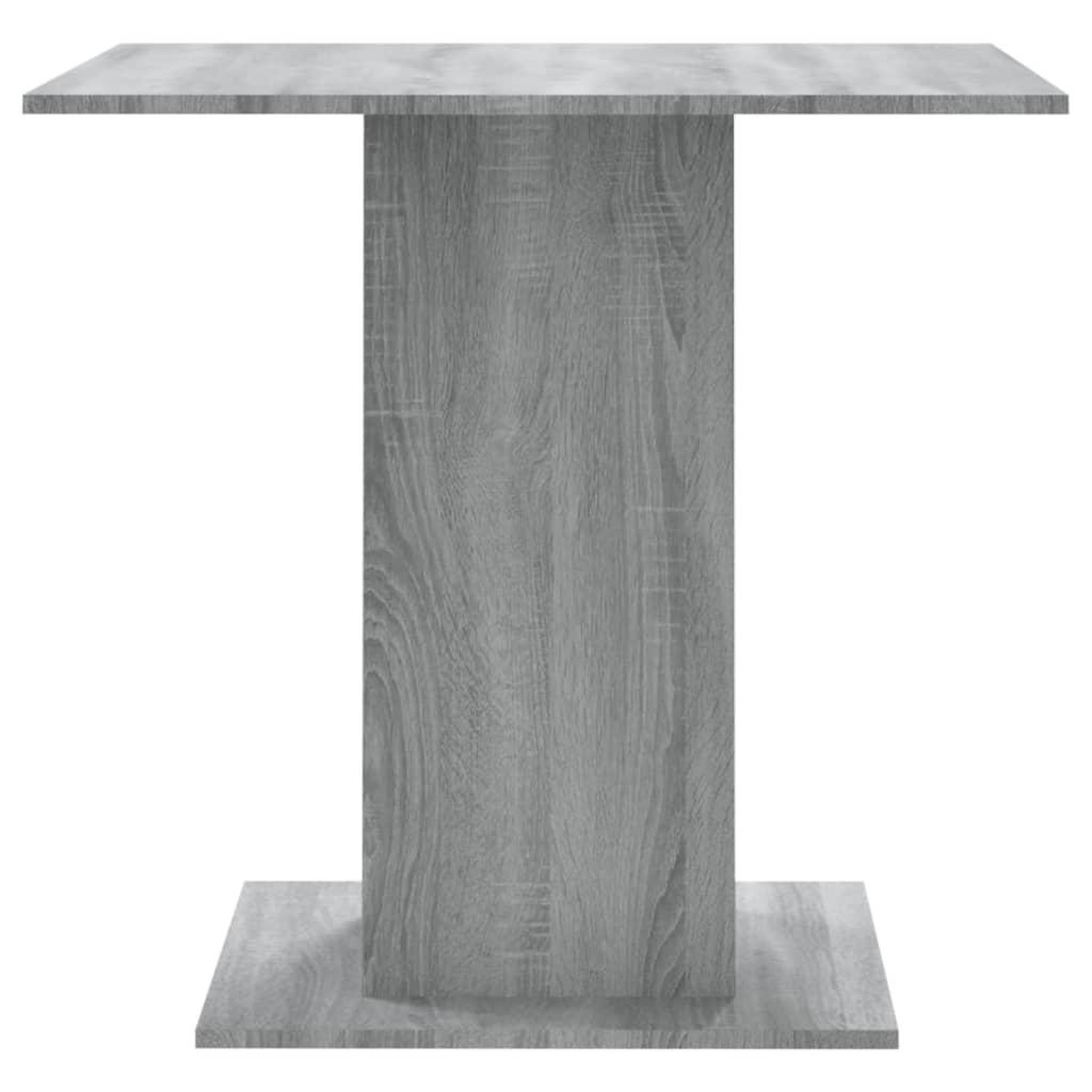 Voir la diapositive 5 : VIDAXL Table a dîner Sonoma gris 80x80x75 cm Bois d'ingenierie