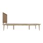 Voir la diapositive 3 : Rendez vous déco Lit double 140x190 cm en bois et cannage - Adik
