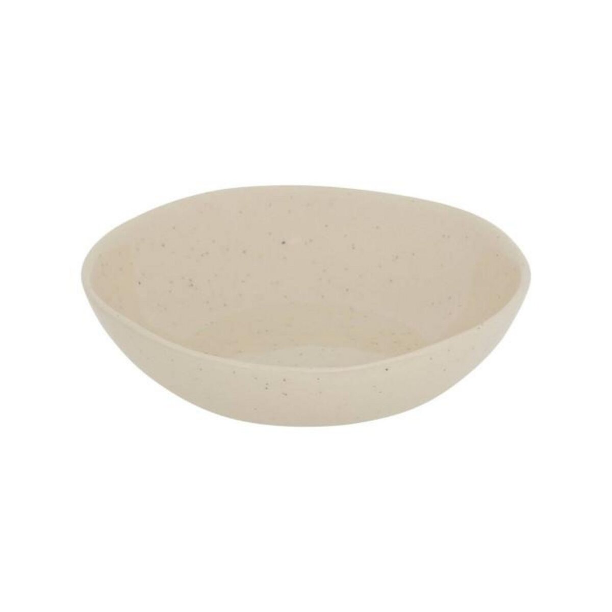 SECRET DE GOURMET Lot de 6 Assiettes Creuses en Faïence  Wonja  19cm Crème