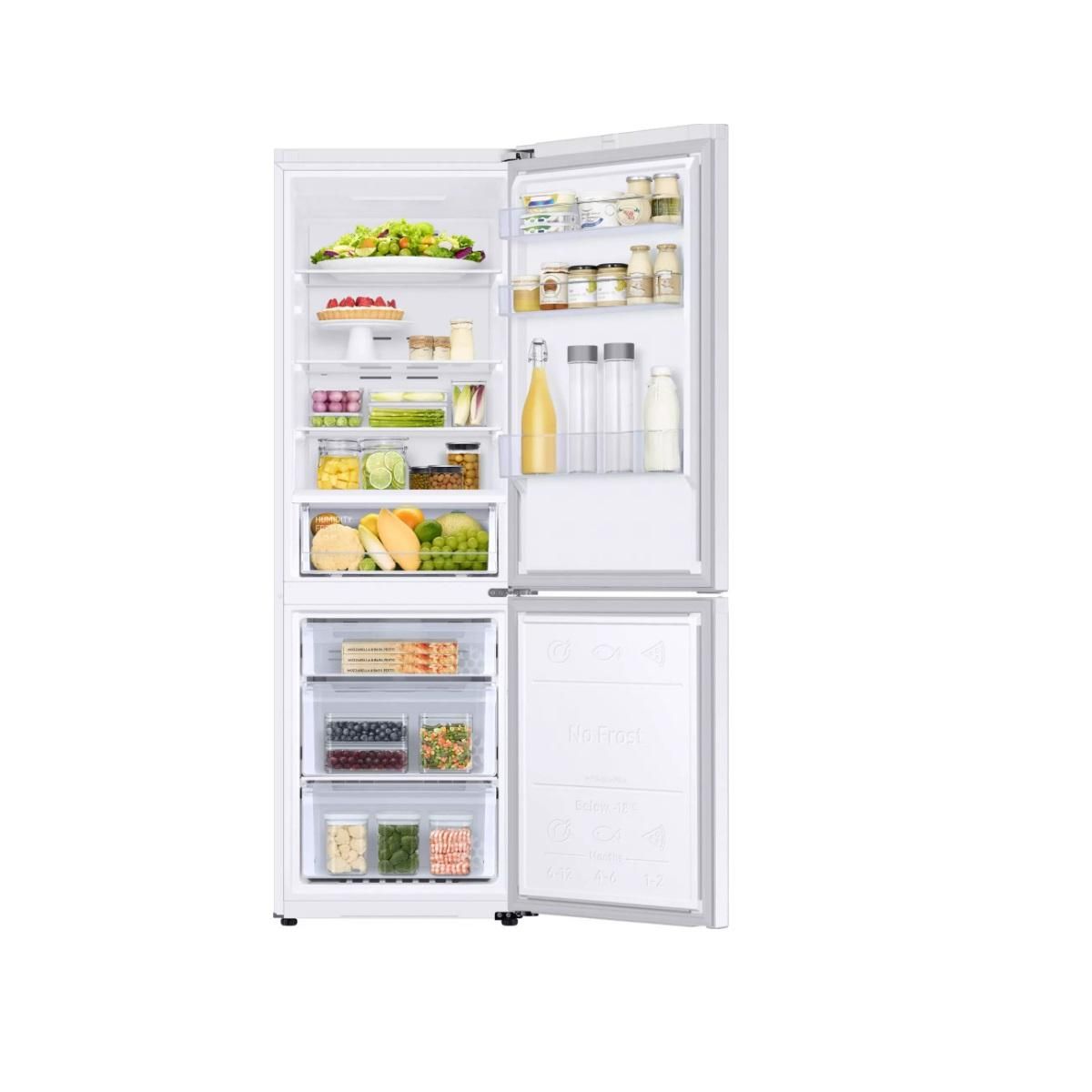 Samsung Réfrigérateur combiné 60cm 344l ventillé - RB34C602EWW