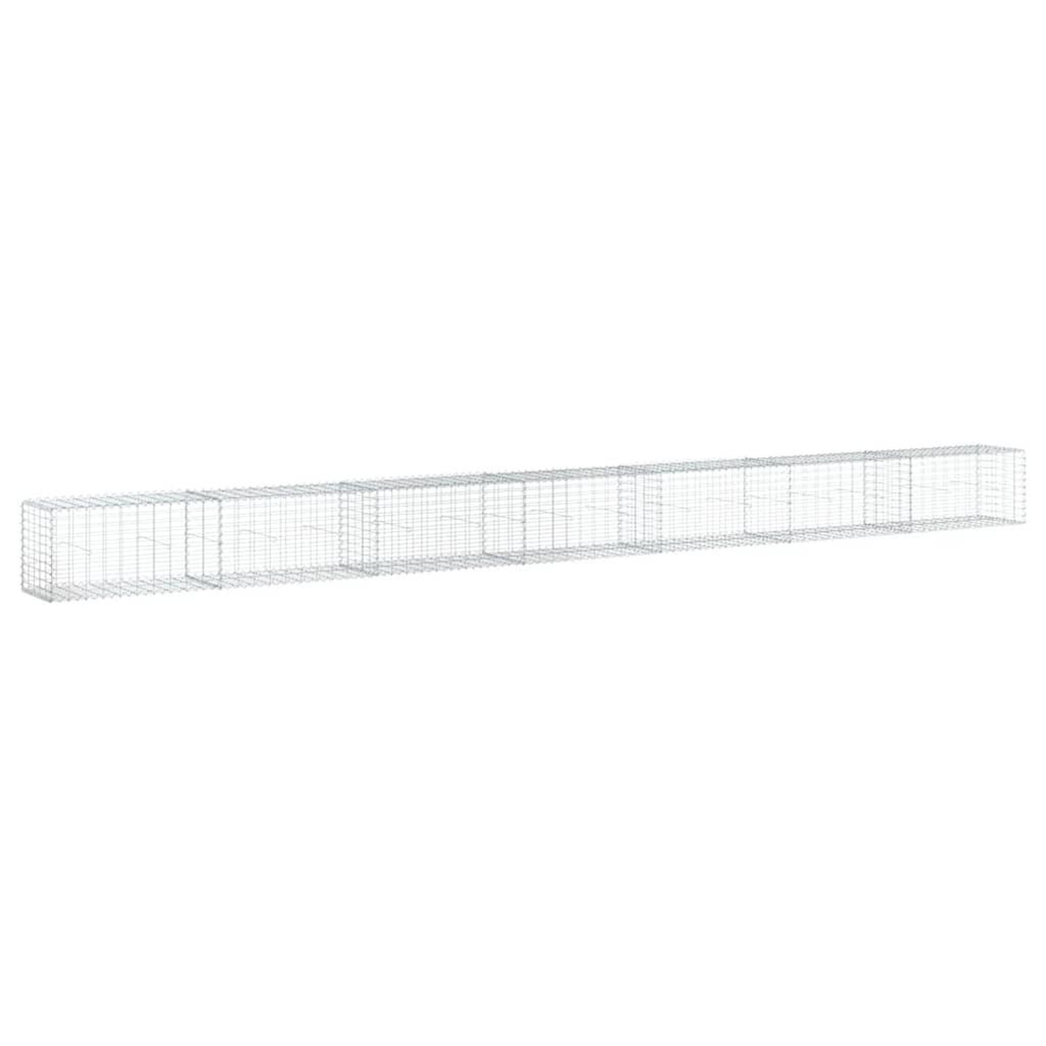 Voir la diapositive 2 : VIDAXL Panier gabion avec couvercle 700x50x50 cm fer galvanise