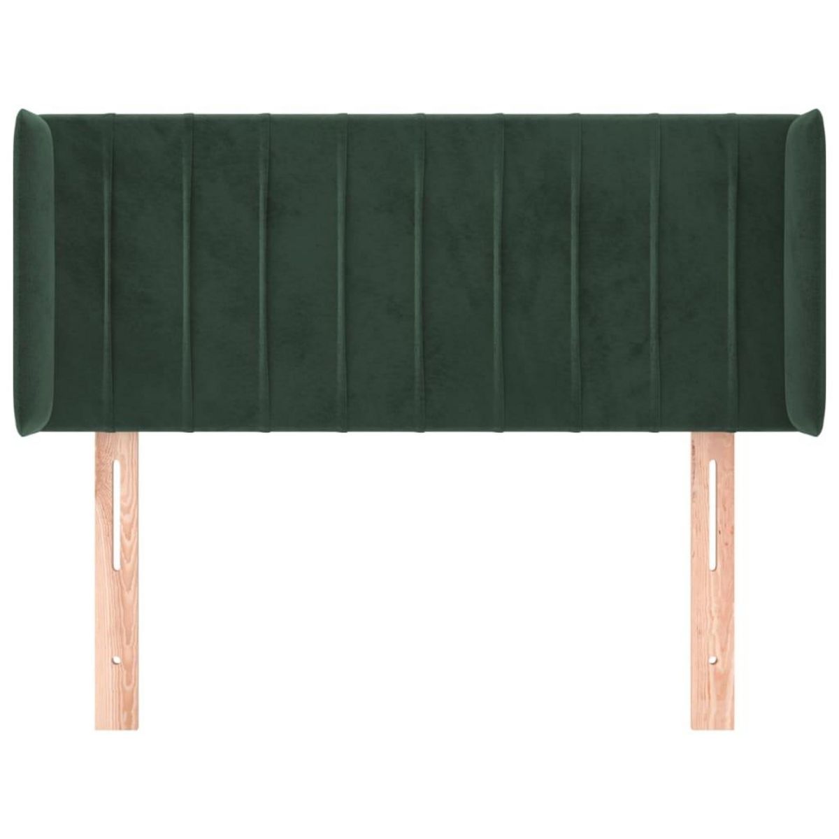 VIDAXL Tete de lit avec oreilles Vert fonce 103x16x78/88 cm Velours