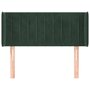 Voir la diapositive 3 : VIDAXL Tete de lit avec oreilles Vert fonce 103x16x78/88 cm Velours