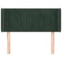 Voir la diapositive 3 : VIDAXL Tete de lit avec oreilles Vert fonce 103x16x78/88 cm Velours