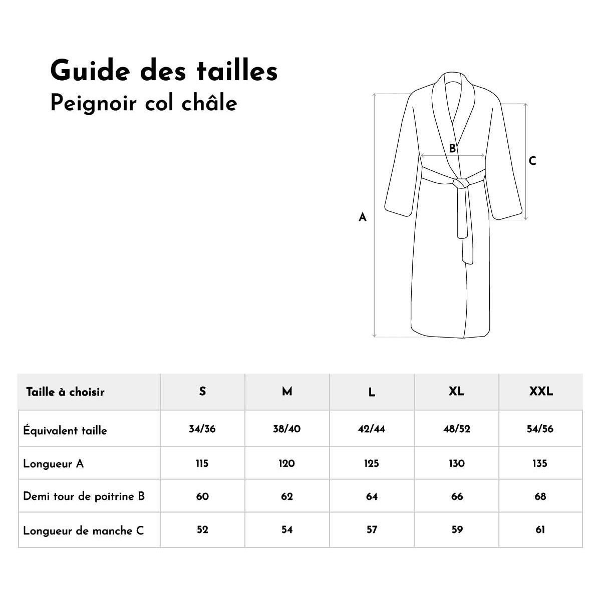 Sensei Maison Peignoir de bain mixte 420g/m² LUXURY COL CHÂLE