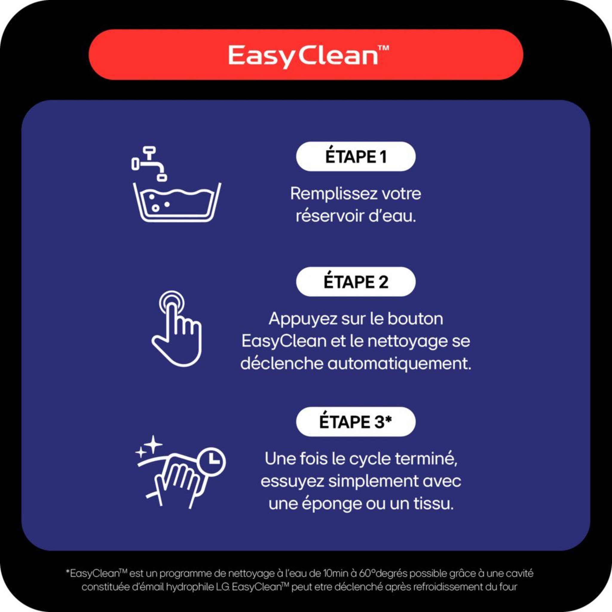Voir la diapositive 4 : LG Four encastrable fonction vapeur ws9d7694cm fullsteam