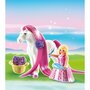 PLAYMOBIL 6166 - Princesse Rose avec cheval à coiffer