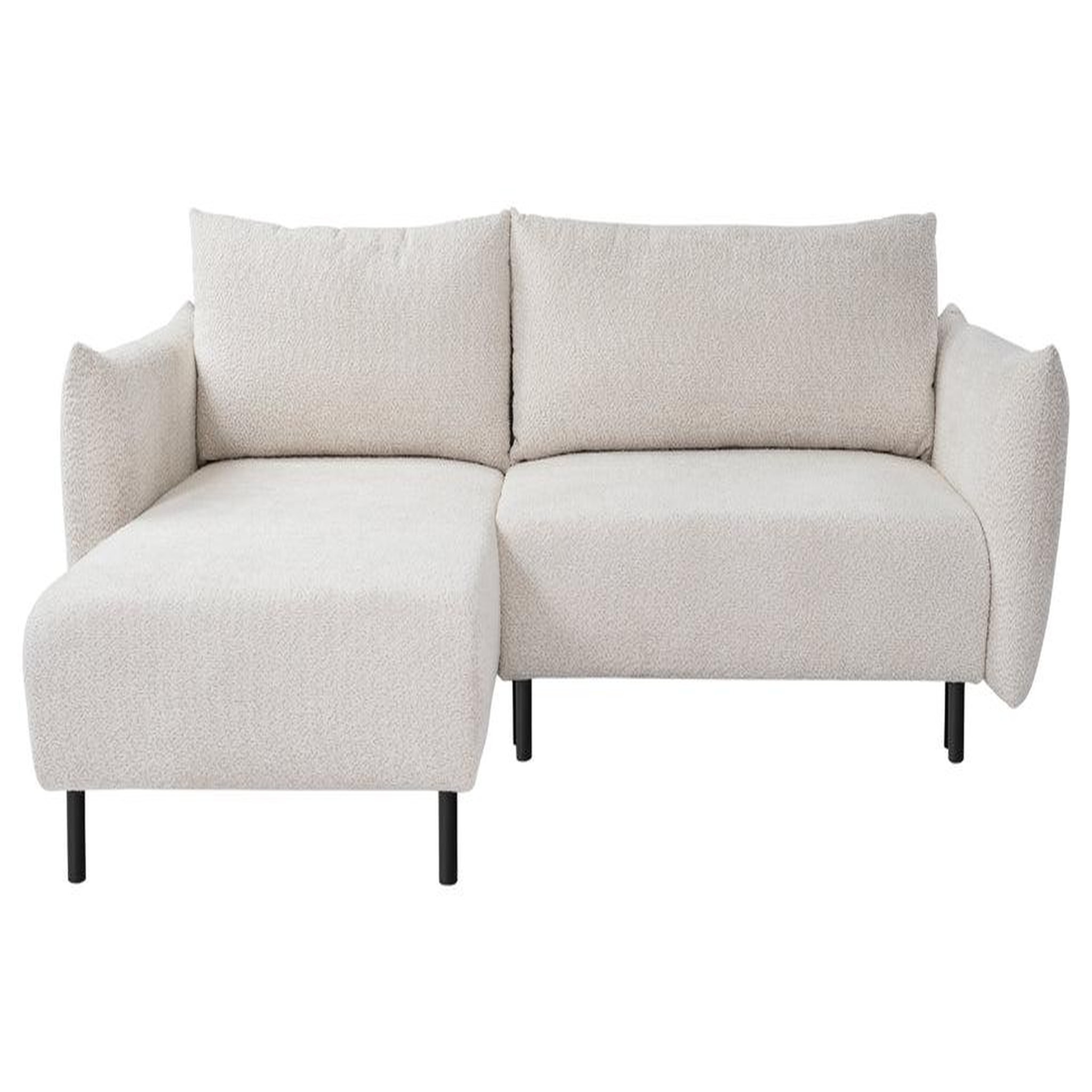 CASANOVA PARIS Alix - canapé d'angle convertible tissu chenille. Coloris disponibles : Gris, Beige, Orange, Bleu, Vert