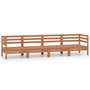 Voir la diapositive 2 : VIDAXL Salon de jardin 4 pcs Marron miel Bois de pin massif